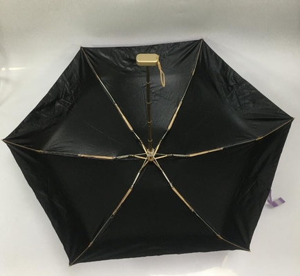 Зонтик небольшого размера 5 дам карманный с черным покрытием внутри