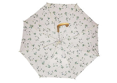 Небольшой напечатанный зонтик ручки прямой косточки деревянный, зонтик дам автоматический