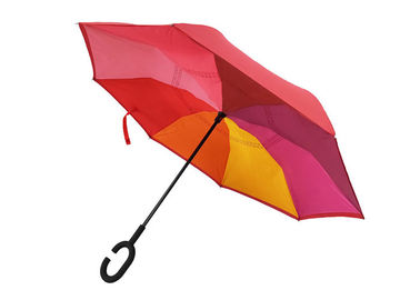 Прямой складывая складывая перевернутый зонтик, ручка зонтика автомобиля обратная сформированная к
