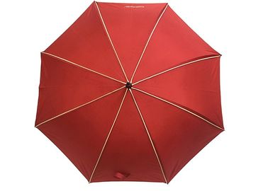 Зонтик гольфа красного ветра Понге устойчивый с печатанием панели внутренности полным