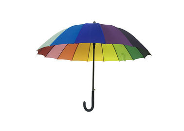 Рамка металла 16 зонтиков гольфа цвета радуги нервюр выдвиженческих более сильная