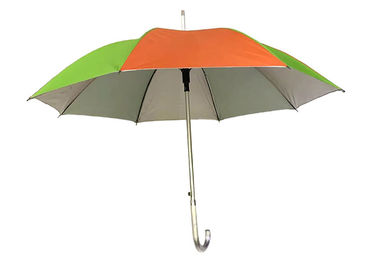 Ручка формы дж автомобиля красочного прямого алюминиевого клея серебра зонтика покрывая открытая