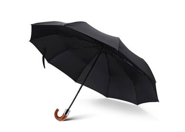 Черный зонтик ручки, мини зонтик для ткани перемещения экологической повторно использованной РПЭТ