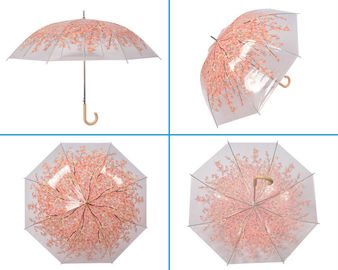 На открытом воздухе компактной прозрачной ручка крюка зонтика дождя покрашенная пластмассой