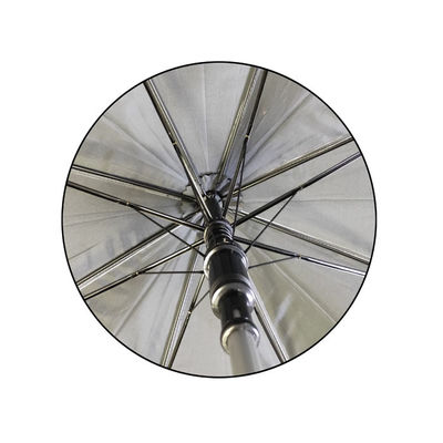 Зонтики гольфа логотипа пластикового Pongee полиэстера ручки изготовленные на заказ