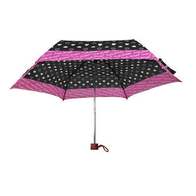 21 дюйм зонтика розовой рамки стеклоткани края складного