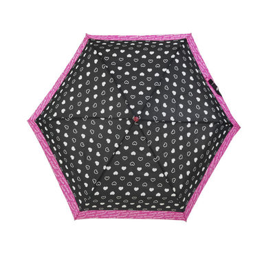 21 дюйм зонтика розовой рамки стеклоткани края складного