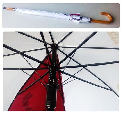 Зонтик створки деревянного вала ручки j деревянного прямой