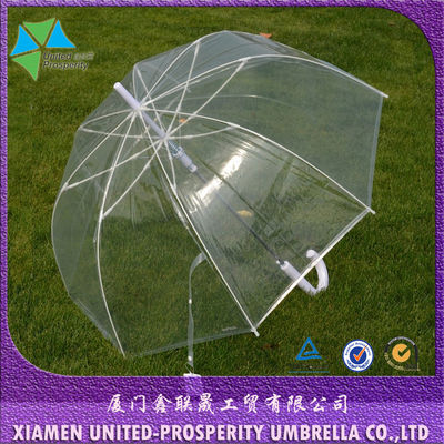 Зонтик дождя водоустойчивого вала металла ручки 8mm j прозрачный