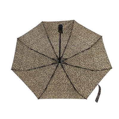Компактный зонтик створки полиэстера 190T 3 леопарда