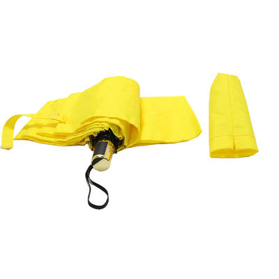 Металл шутит над складывая цветом зонтика 3 желтым водоустойчивым