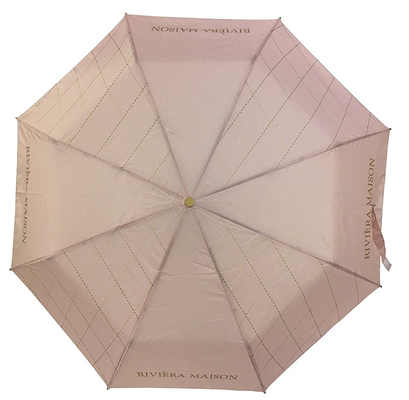 Зонтик Windproof руководства Pongee 3 створок открытый с изготовленным на заказ печатанием