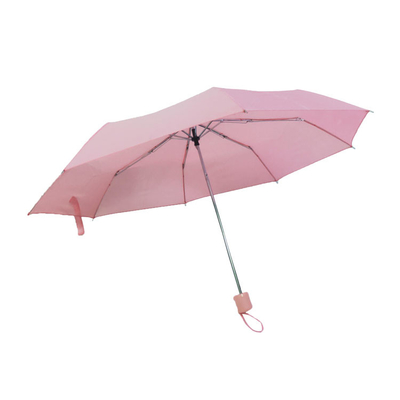 Складывая зонтик ткани Pongee ручные открытые портативные 3