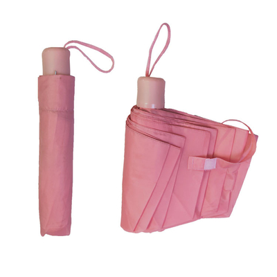 Складывая зонтик ткани Pongee ручные открытые портативные 3
