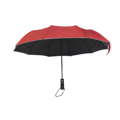 10 зонтик створки Pongee 3 нервюр черный покрывая автоматический со для людьми