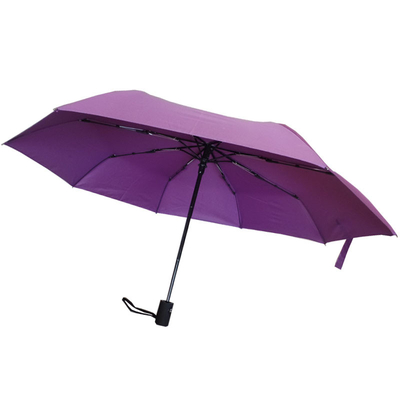 Зонтик Windproof складчатости ткани Pongee мини с рамкой стеклоткани