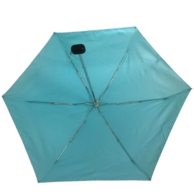 Зонтик кармана ручного открытого pongee 5 створок небольшой с нервюрами стеклоткани