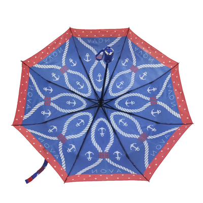 Изготовленные на заказ зонтик Pongee автоматические открытые Windproof 3 складывая для дам