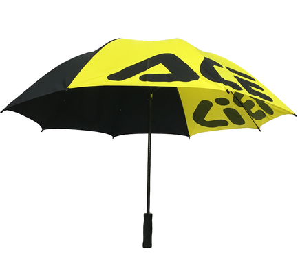 Зонтик гольфа ручной открытой рамки стеклоткани выдвиженческий с ручкой ЕВА