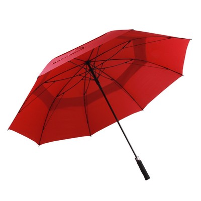 логотипа стеклоткани ветра 33inch зонтик гольфа устойчивого выдвиженческий
