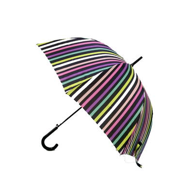 Зонтик SGS Windproof компактный прямой Striped для перемещения