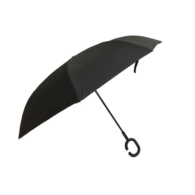 Зонтик хэндс-фри ручки c обратный перевернутый складывая двойной слой Windproof