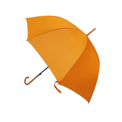 Дамы рамки металла ткани Pongee идут дождь цвет зонтика автоматический оранжевый