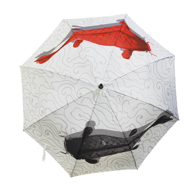 Рыба 62/68/72-дюймовый большой ветрозащитный зонт с двойной вентиляцией