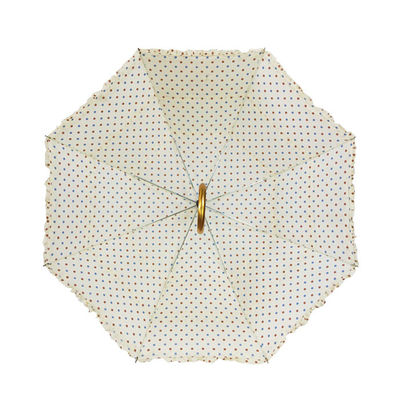 Зонтик дам дизайна моды с рамкой шнурка золотой