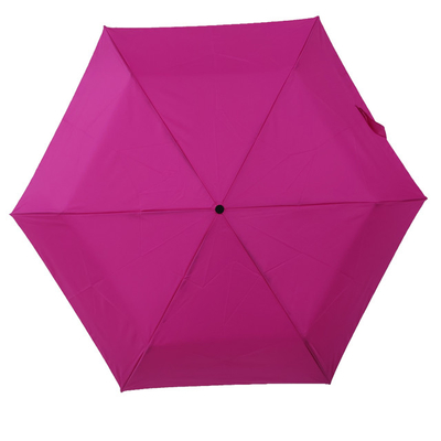Самый легкий 3 складной зонтик с углеродными ребрами Ручной открытый 19 дюймов 6 панелей