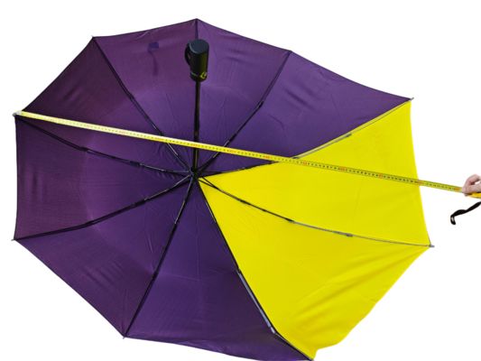 23-inch 9-Rib Irregular Backpack Umbrella with Metal Frame and Pongee Fabric for Windproof Protection