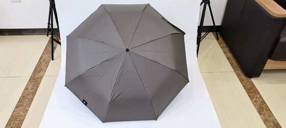 Зонт-трость с автоматическим открытием, стеклопластиковыми спицами, тканью понжи 190T и функцией автоматического открытия/закрытия