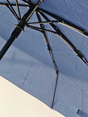 21 inches 8 Ribs Automatic Travel Umbrella with Weatherproof Pongee Fabric and Fiberglass Ribs