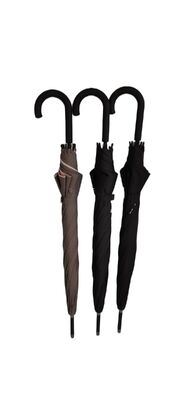 Автоматический зонт-трость со стеклопластиковым каркасом, размером 23 дюйма и прочной полиэстеровой тканью