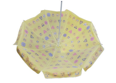 Компактный большой выдвиженческий желтый зонтик пляжа, персонализированный зонтик пляжа
