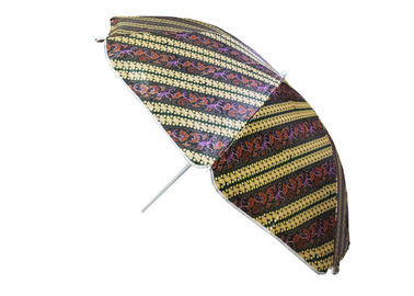 Крепкий водоустойчивый портативный зонтик пляжа, на открытом воздухе ткань сатинировки зонтика патио
