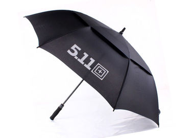 Черное продвижение 30 провентилированный дюймами зонтик гольфа, большой зонтик гольфа Виндпрооф