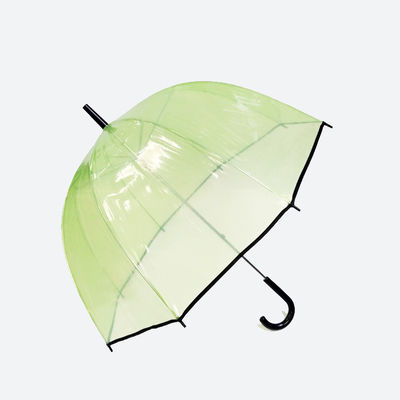 Прямой зонтик купола POE прозрачный с ручкой формы j