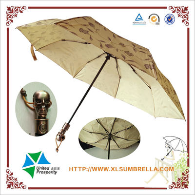 Shinny череп отрегулируйте складной Windproof зонтик для людей