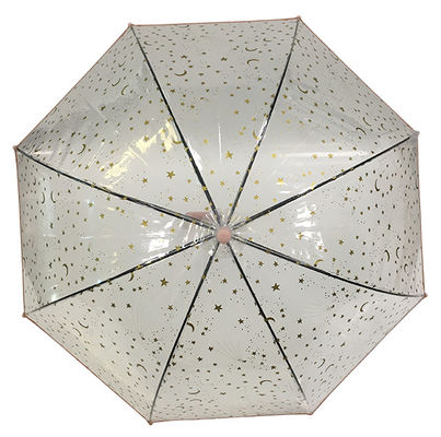 Зонтик выдвиженческого ясного купола POE прозрачный автоматический для оптовой продажи