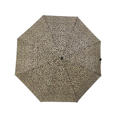 Компактный зонтик створки полиэстера 190T 3 леопарда