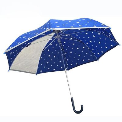 Длина 93.5cm зонтика компактной Windproof ткани Pongee прямая