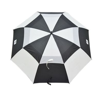Зонтики гольфа ручной рамки металла Windproof с прямой ручкой