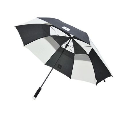 Зонтики гольфа ручной рамки металла Windproof с прямой ручкой