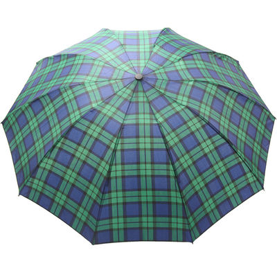 Картина проверки зеленого цвета зонтика вала 3 металла BSCI 8mm складывая для людей
