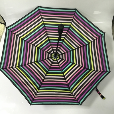 Компакта ткани Pongee автомобиля дам зонтик открытого близкого складывая