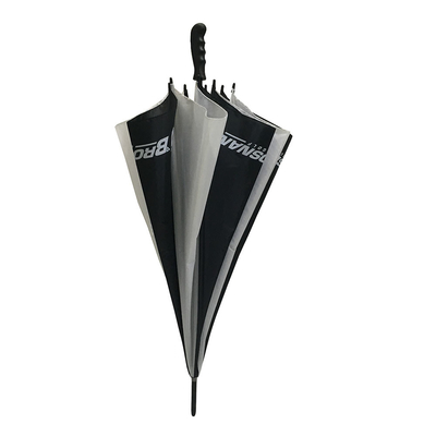 Зонтик гольфа полиэстера 190T диаметра 130CM с рамкой металла
