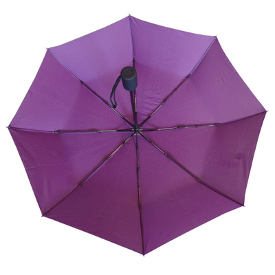 Зонтик Windproof складчатости ткани Pongee мини с рамкой стеклоткани