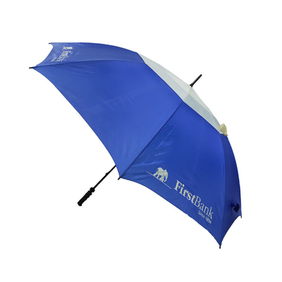 Зонтики гольфа водоустойчивой стеклоткани BSCI Windproof