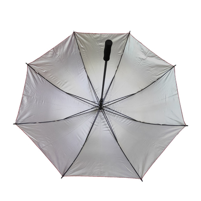 Зонтик УЛЬТРАФИОЛЕТОВОЙ ткани полиэстера защиты 190T прямой с серебряным покрытием